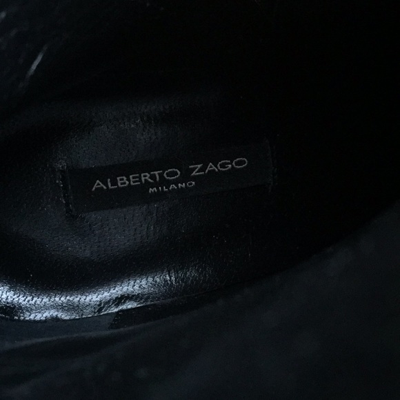 Alberto Zago Made in Italy 🇮🇹 High Quality Gray Suede Booties Not Used - Picture 4 of 5